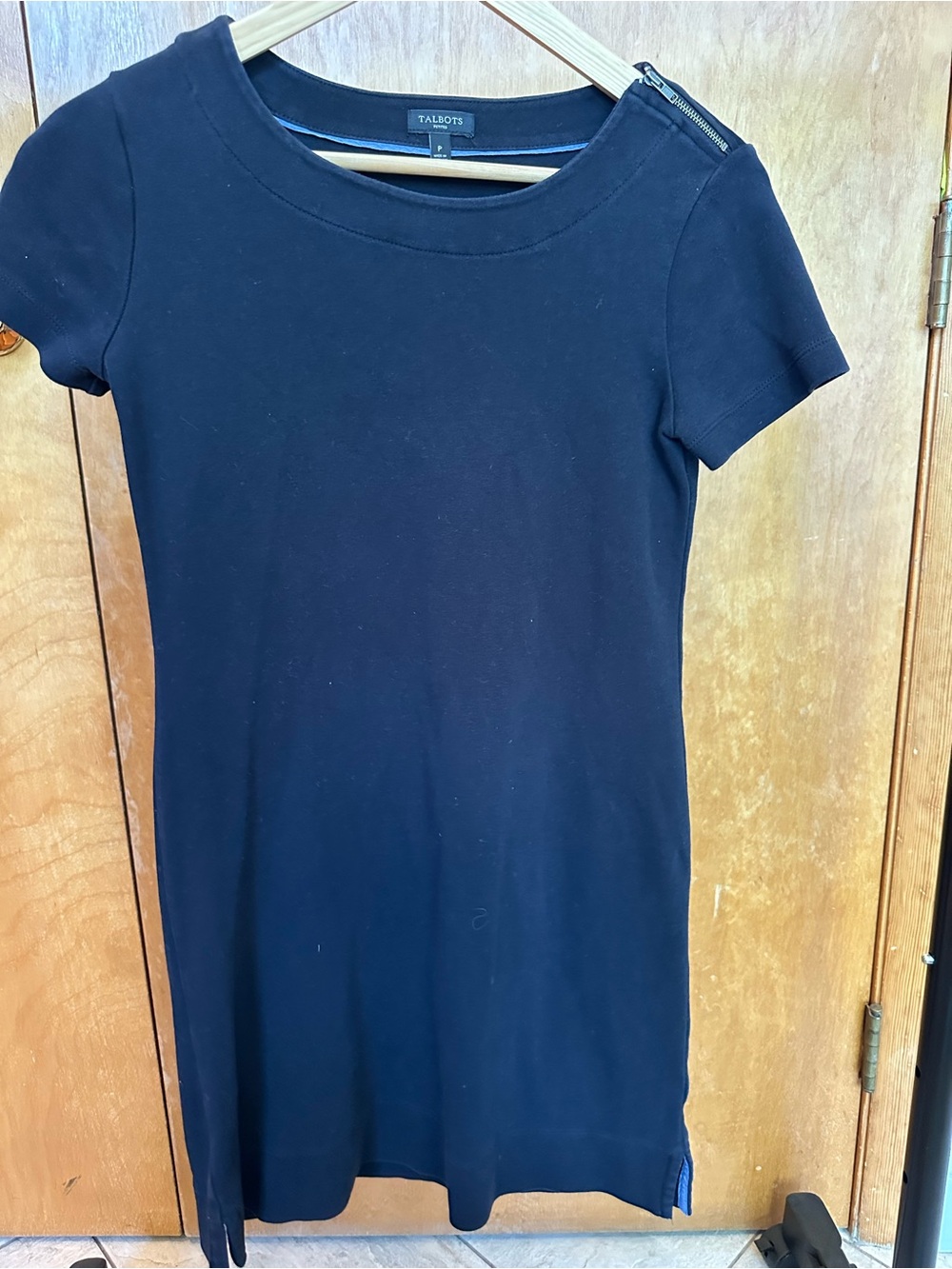 Talbots Navy 100% Cotton Dress